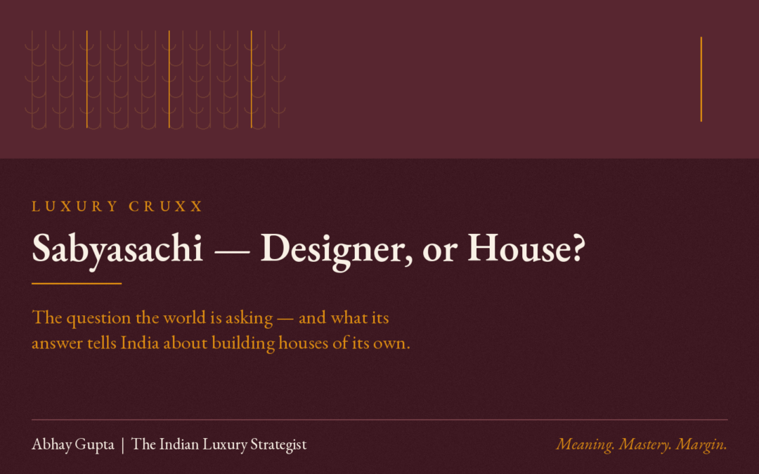 Sabyasachi — Designer, or House?